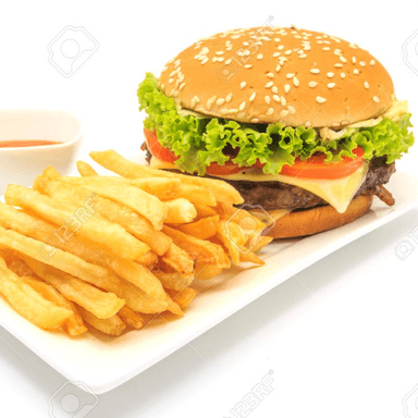 Hamburguesa Burguer Bob con papas