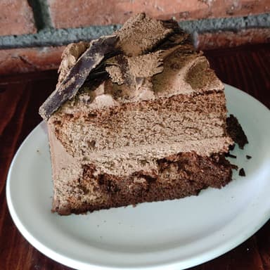 Rebanada de Pastel de Truffa de Chocolate