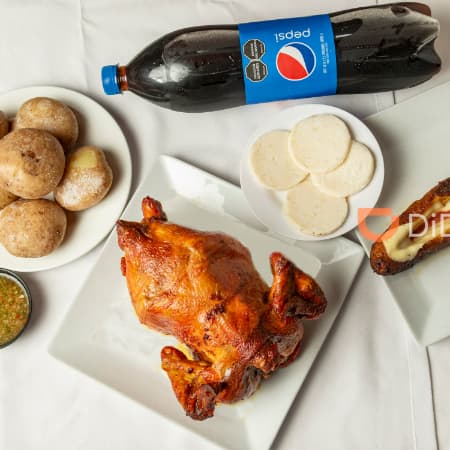 Pollo Asado o Frito 4 Acompañantes