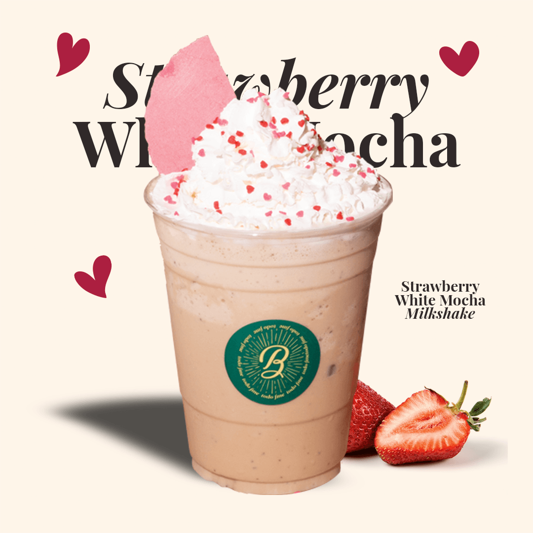 Milkshake Strawberry White Mocha