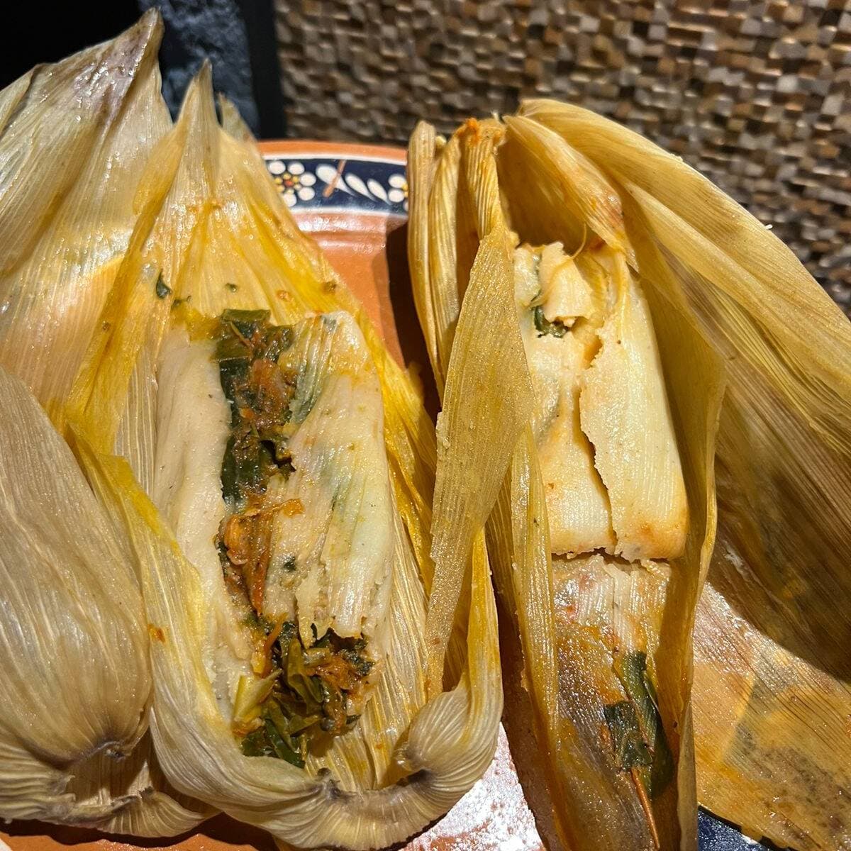 Tamal de Rajas con Queso