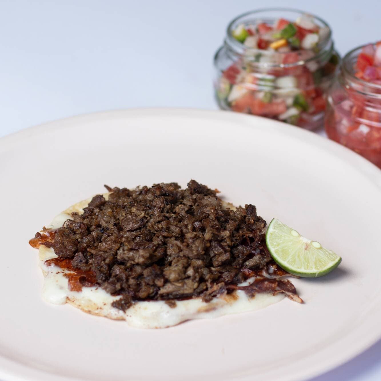 Taco de Harina con Queso