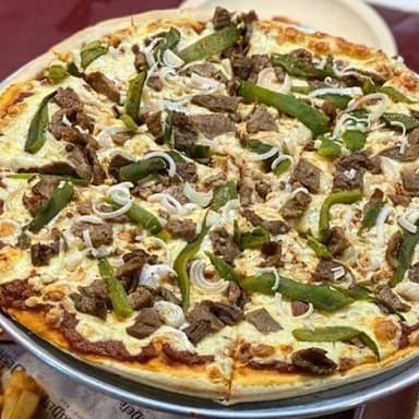 Pizza de carne asada