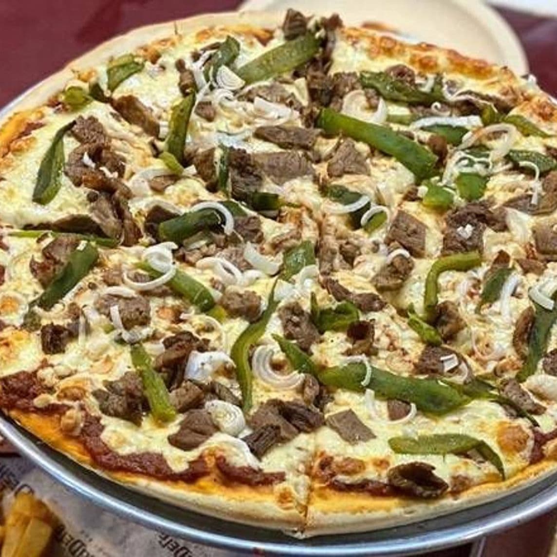 Pizza de carne asada