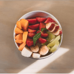 Bowl de Frutas + Yogurt + Topping