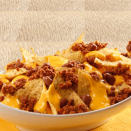 Nachos con Queso y Chili