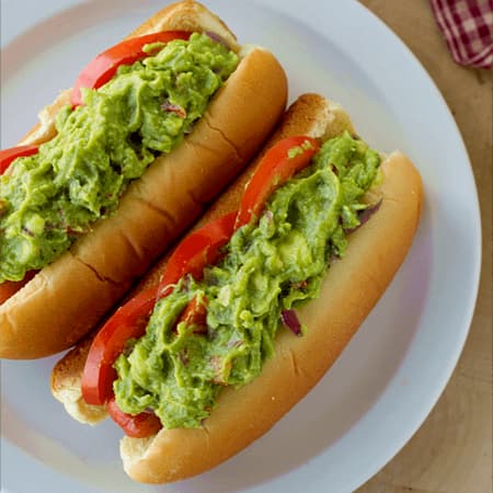 Hot Dog Jumbo con Guacamole