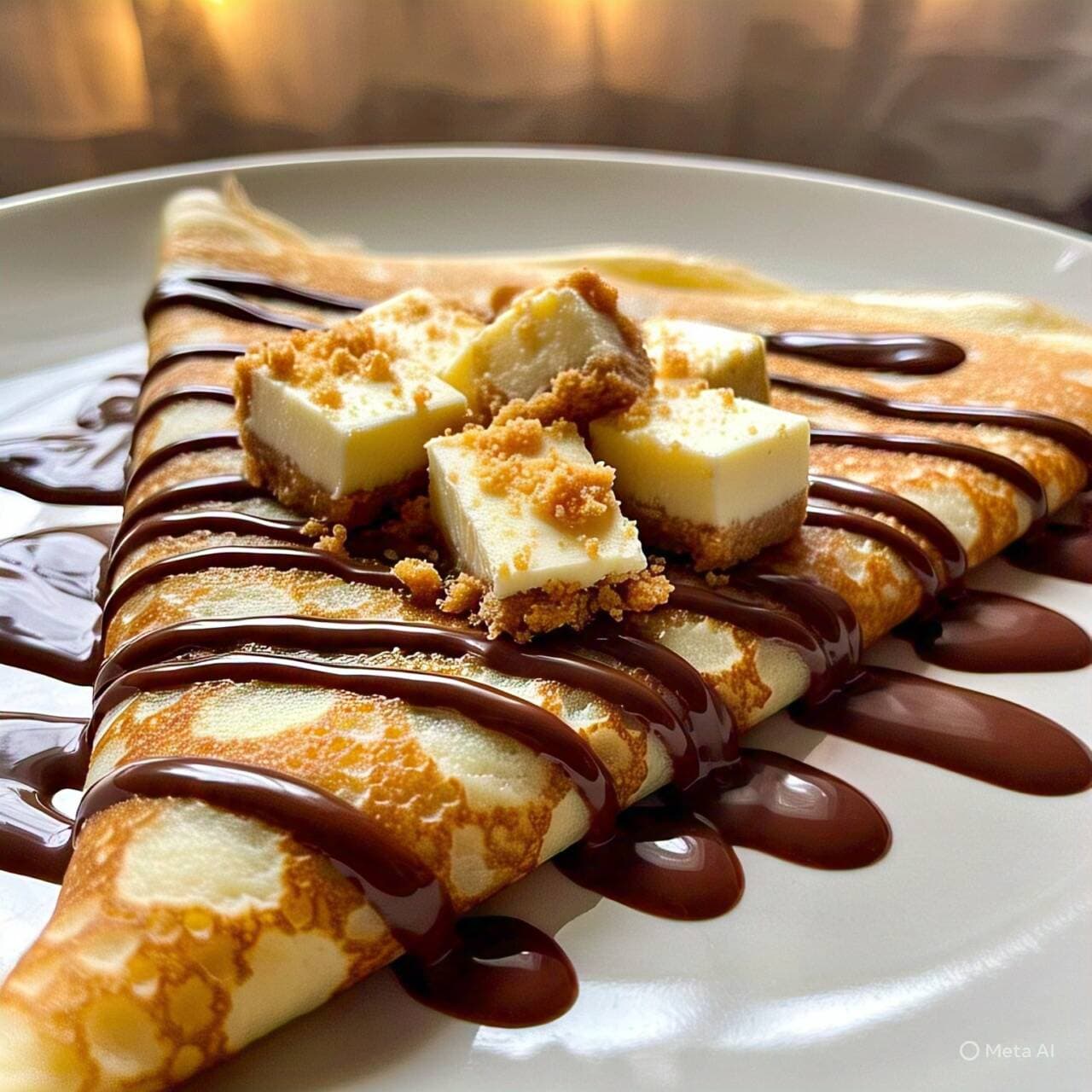 Crepa Cheesecake (2 Ingredientes)