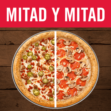 pizza combinada mediana # 14 (35 cm)