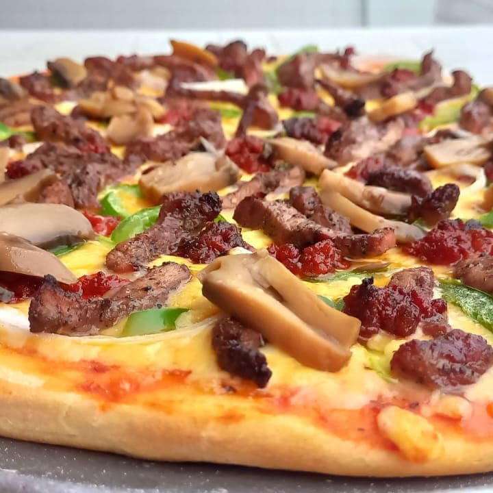 Pizza RANCHERA con Arrachera GRANDE