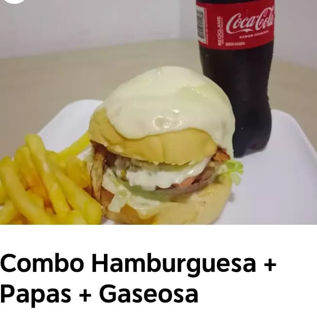 HAMBURGUESA MIXTA + GASIOSA