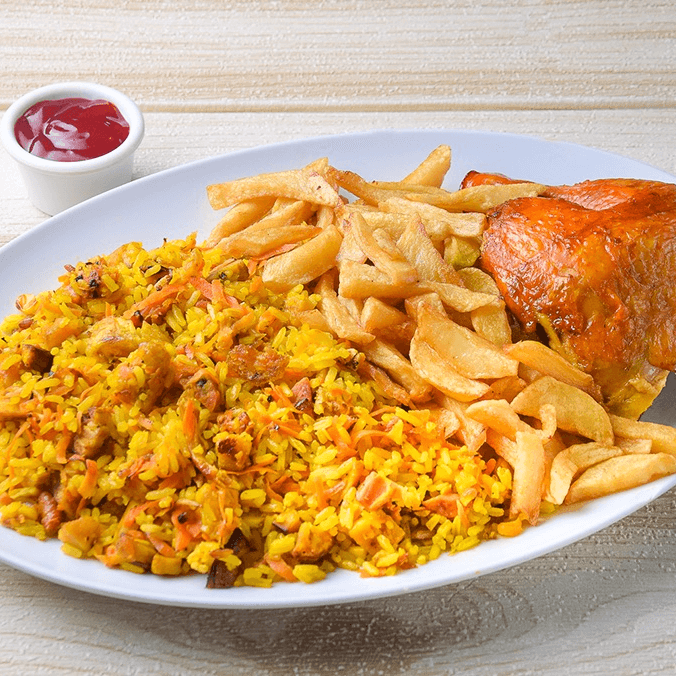Arroz Paisa Personal + 1/4 de Pollo a Elegir
