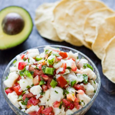 Ceviche de Pescado 1/2 Litro.