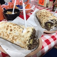Sr. Burro de Bistec con Queso Asadero.