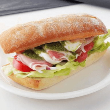 CHAPATA JAMON DE PAVO CON QUESO A ELEGIR