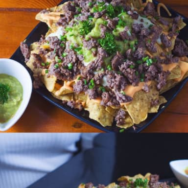 Nachos mexicanos con carne
