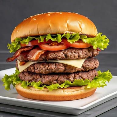 Hamburguesa Triple con Tocineta