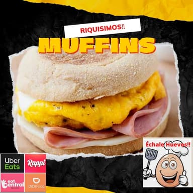 Muffin con Huevo Tocino