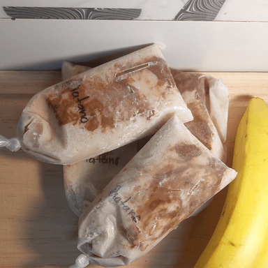 Helado de Plátano con NUTELLA