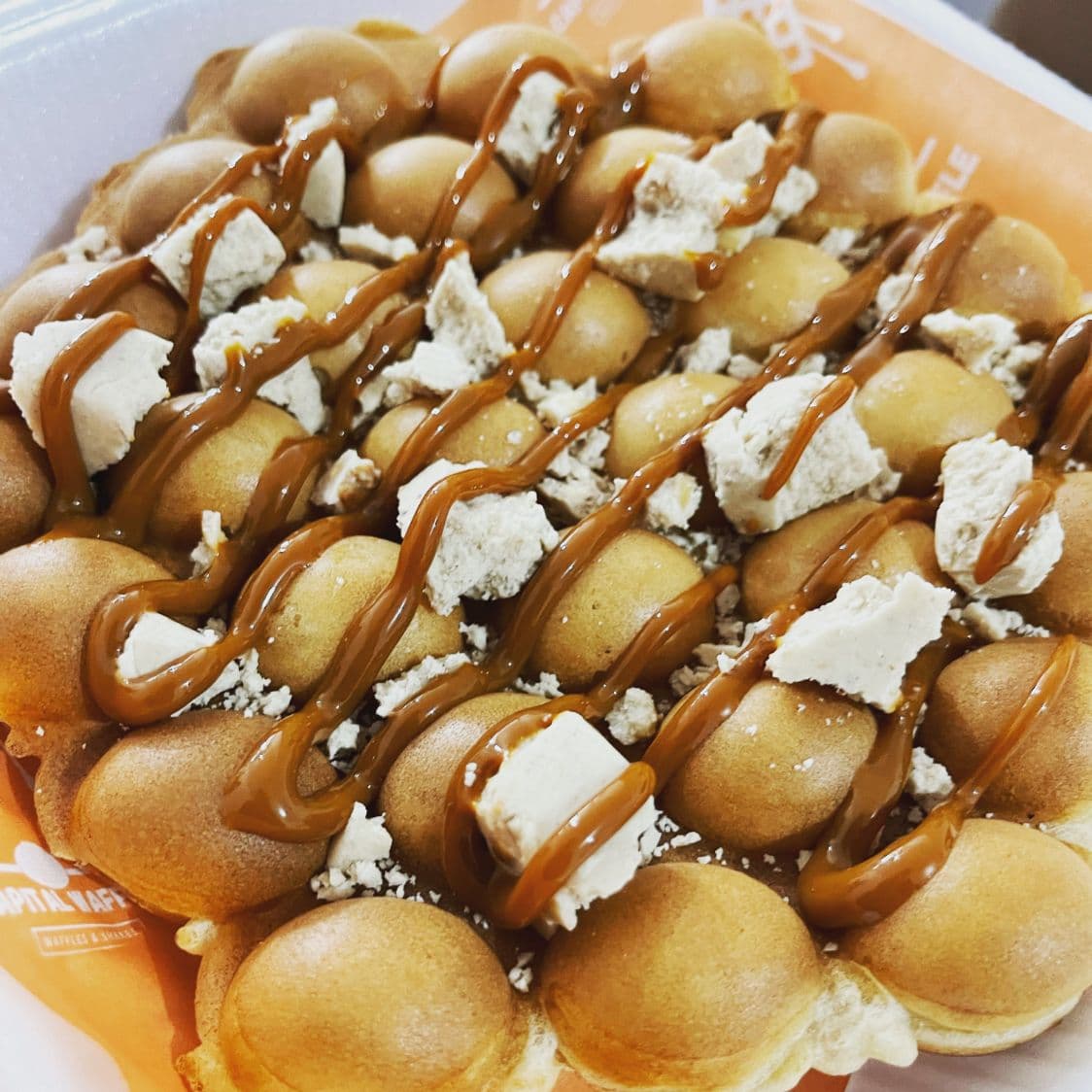 Mazapán Bubble Waffle