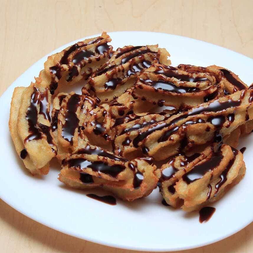 12 Mini Churros con Chocolate