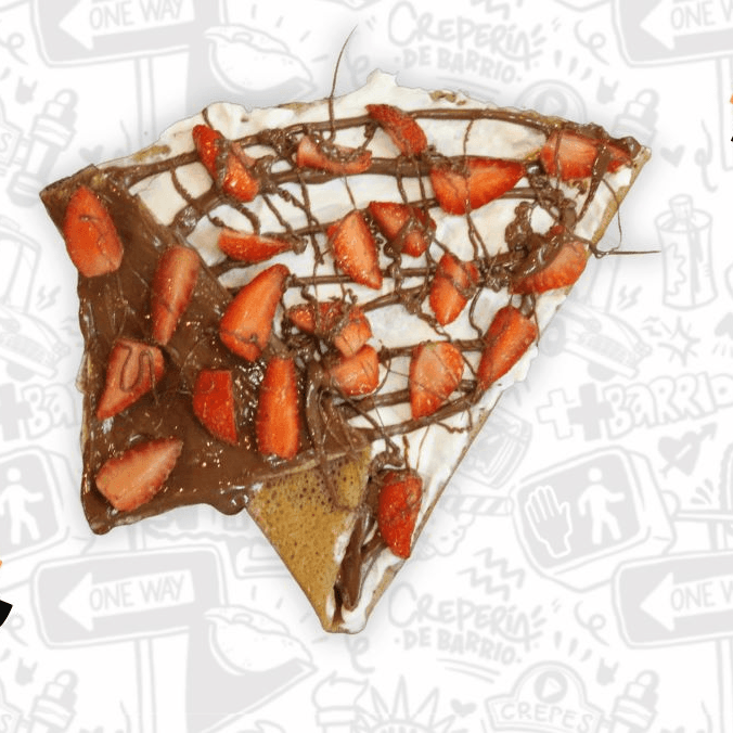 Crepa de Nutella con Philadelphia y Fresa Natural