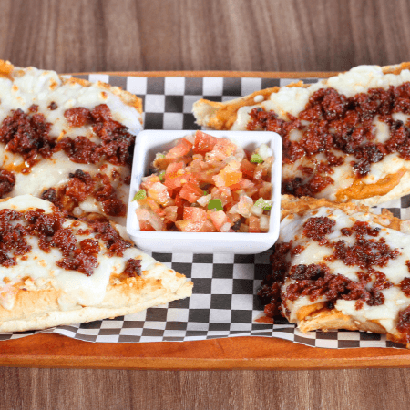 Molletes con Chorizo