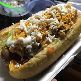 Hot Dog de Res con Tocino