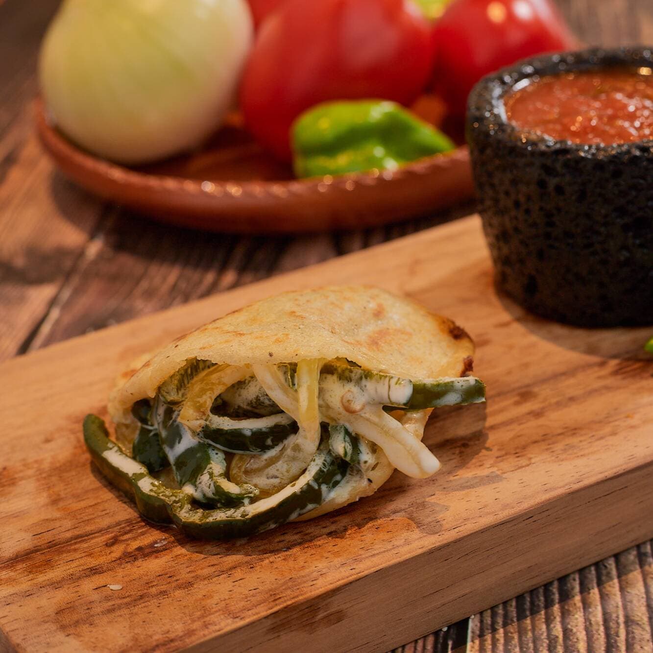 Rajas Poblanas con Elote Y Crema