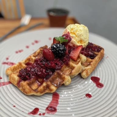 Waffle Frutos Rojos
