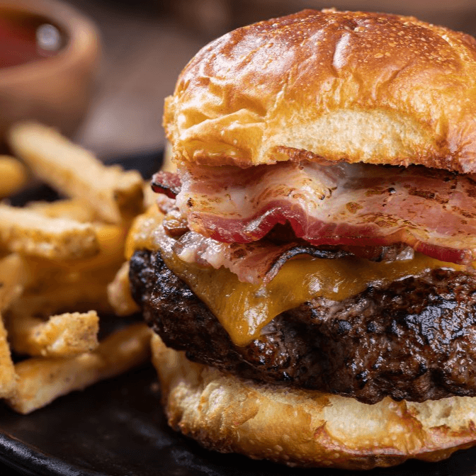 hamburguesa con tocino