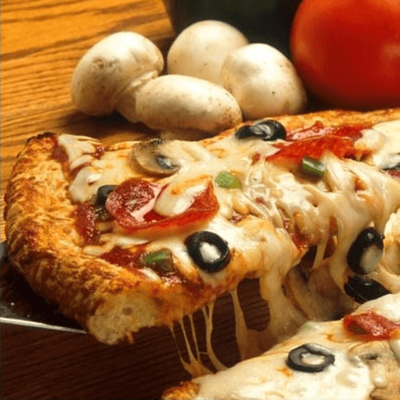 Pizza Tradicional 4  Porciones