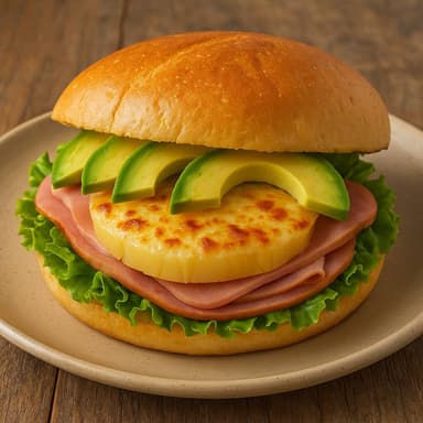 TORTA ESPECIAL HAWAIIANA,CON PAPAS Y SODA.