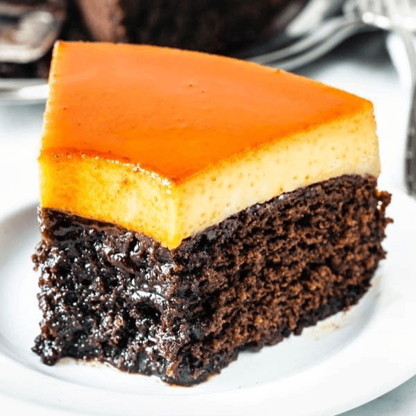 Rebanada de pastel imposible