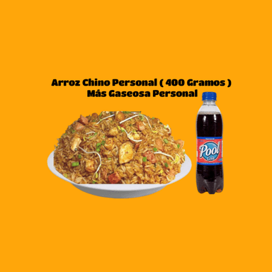 Arroz Chino Personal ( 400 Grs )  + Gaseosa 250ml