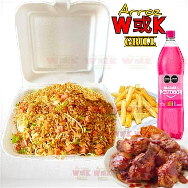 Combo Familiar Alitas BBQ + Arroz Chino
