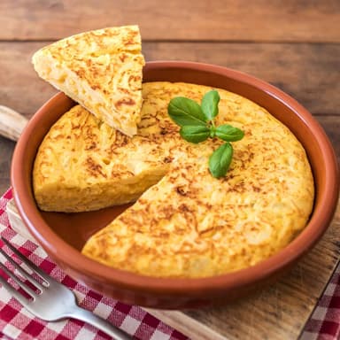 Rebanada de Tortilla Española