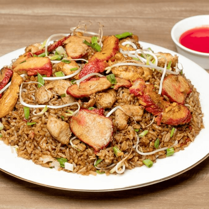 Arroz Chino de Pollo y Cerdo Media Porción