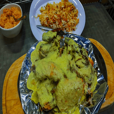 Medio pollo al habanero