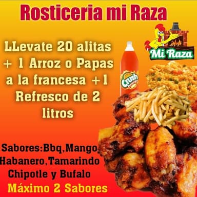 Paquete 10 -  20  Alitas Combo