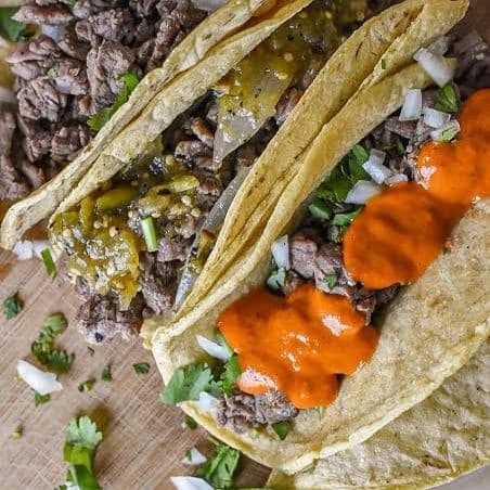 Taco de Carne Top Sirloin Maiz