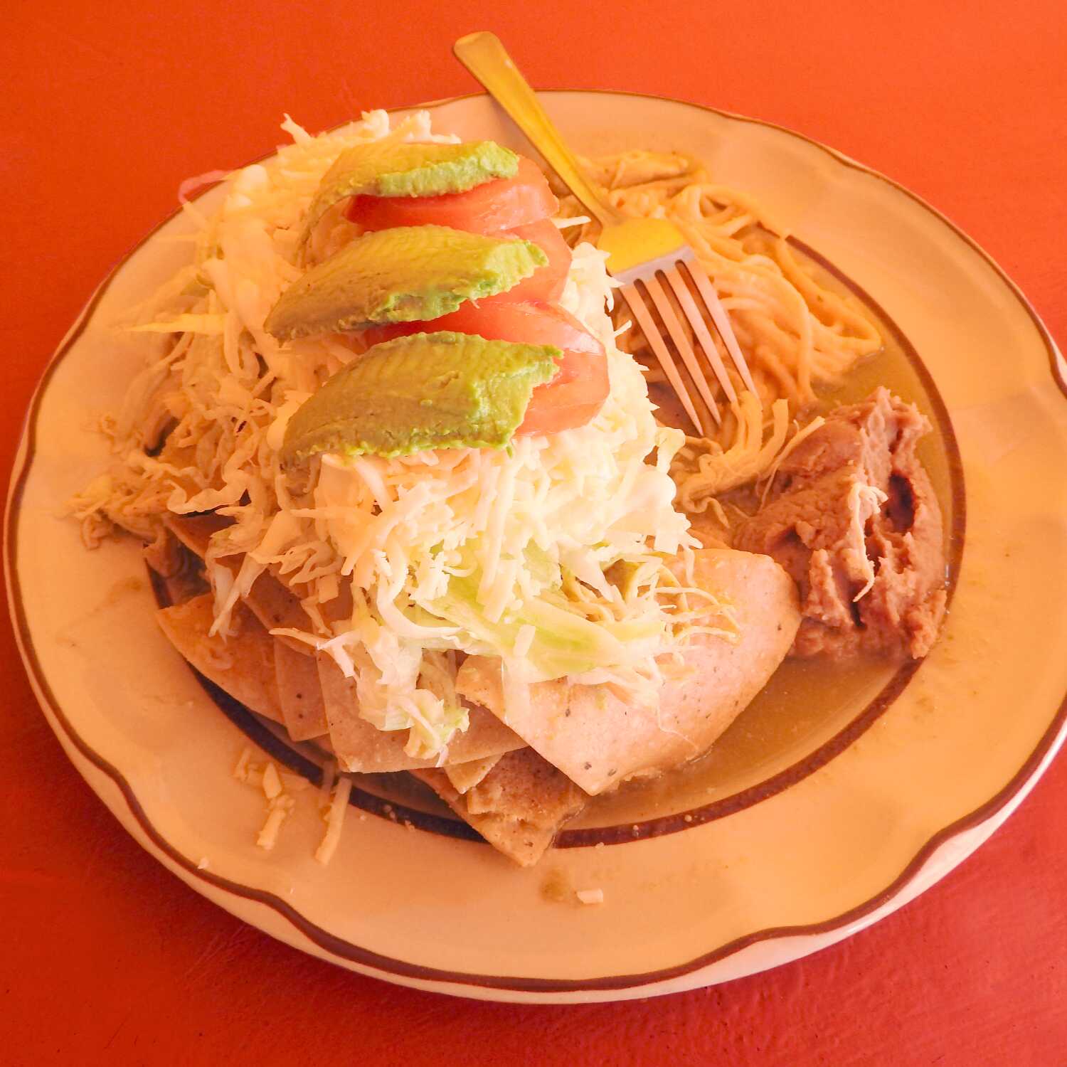 Chilaquiles Verdes de Pollo