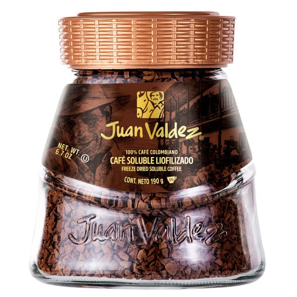 JUAN VALDEZ CAFÉ SOLUBLE LIOFILIZADO CLÁSICO 190 G