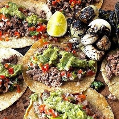 Taco de bistec de asada