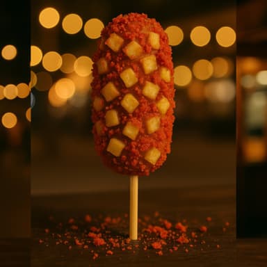 Banderilla de papa con chetos