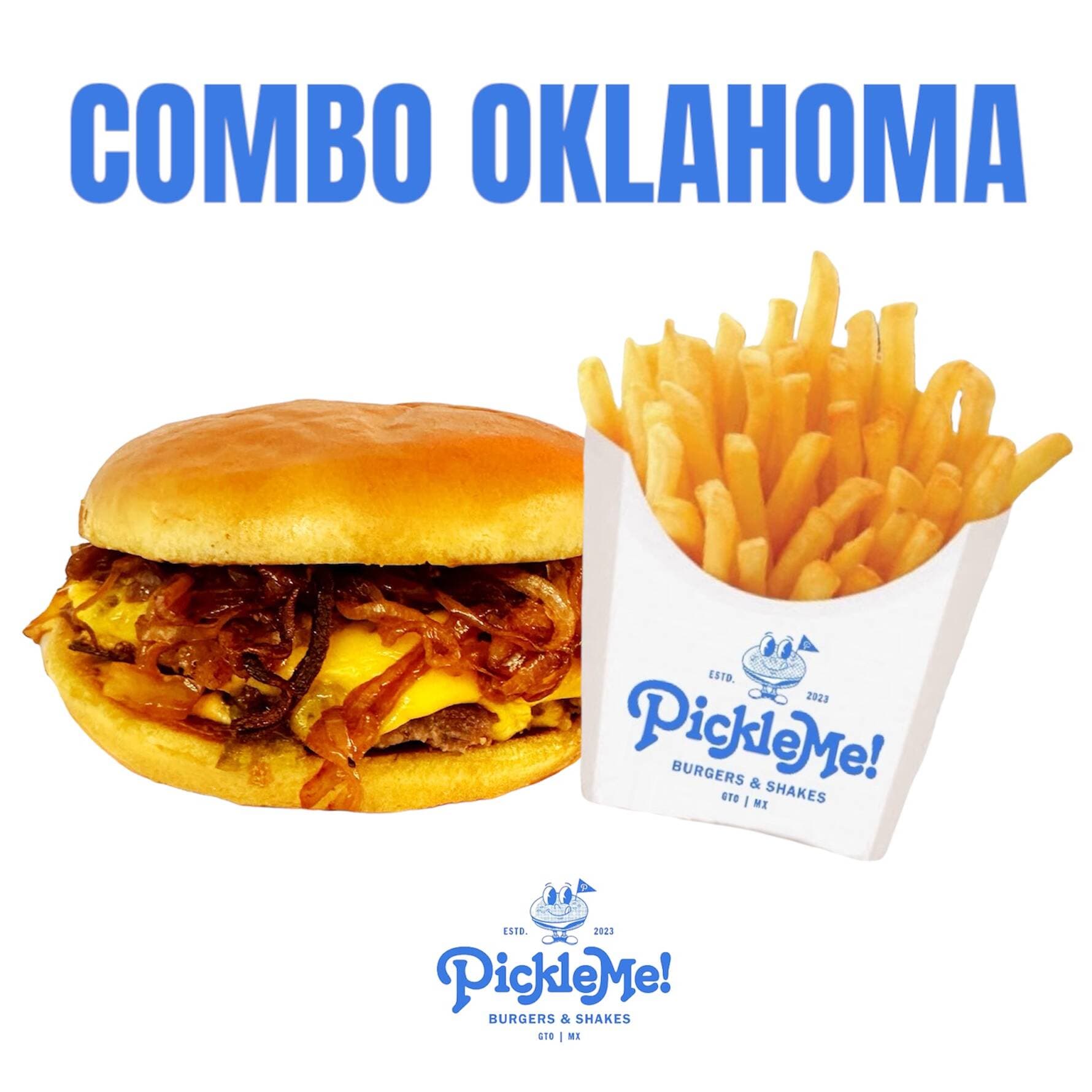 OKLAHOMA BURGER Y PAPAS