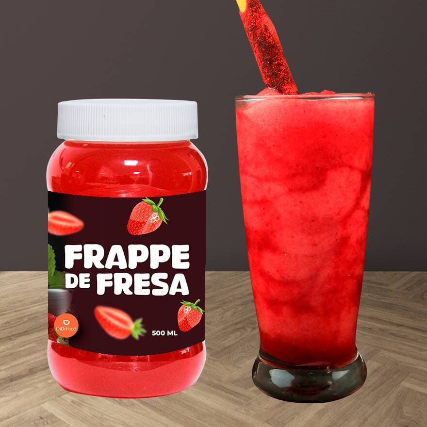 Frappe De Fresa de Agua 500 ml