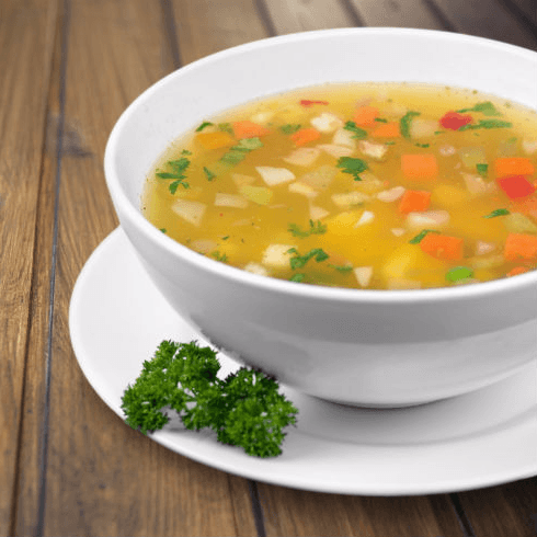 Caldo de Pollo con Verduras