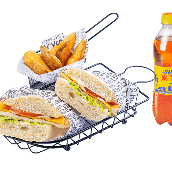Combo Sánduche de Pollo a la Parrilla Clásico