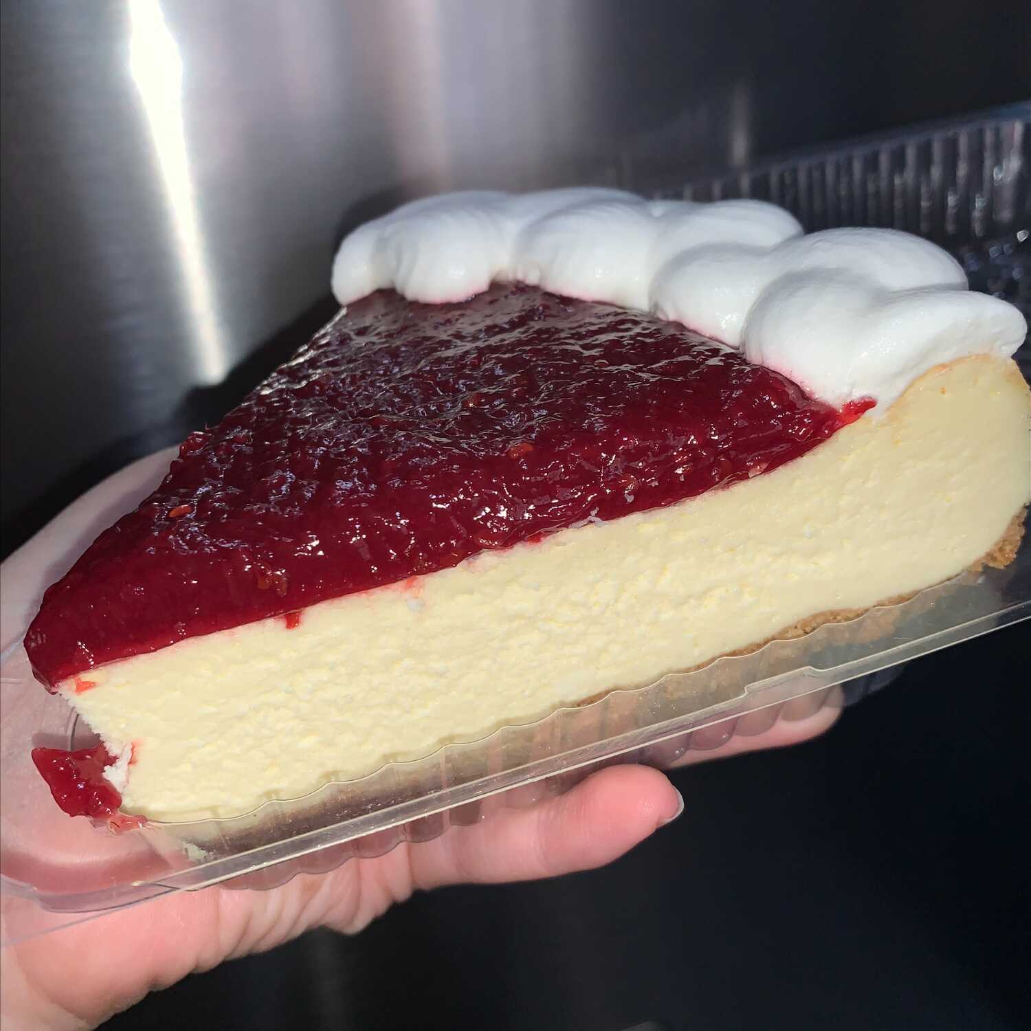 Rebanada de Chessacake Frambuesa de Cos